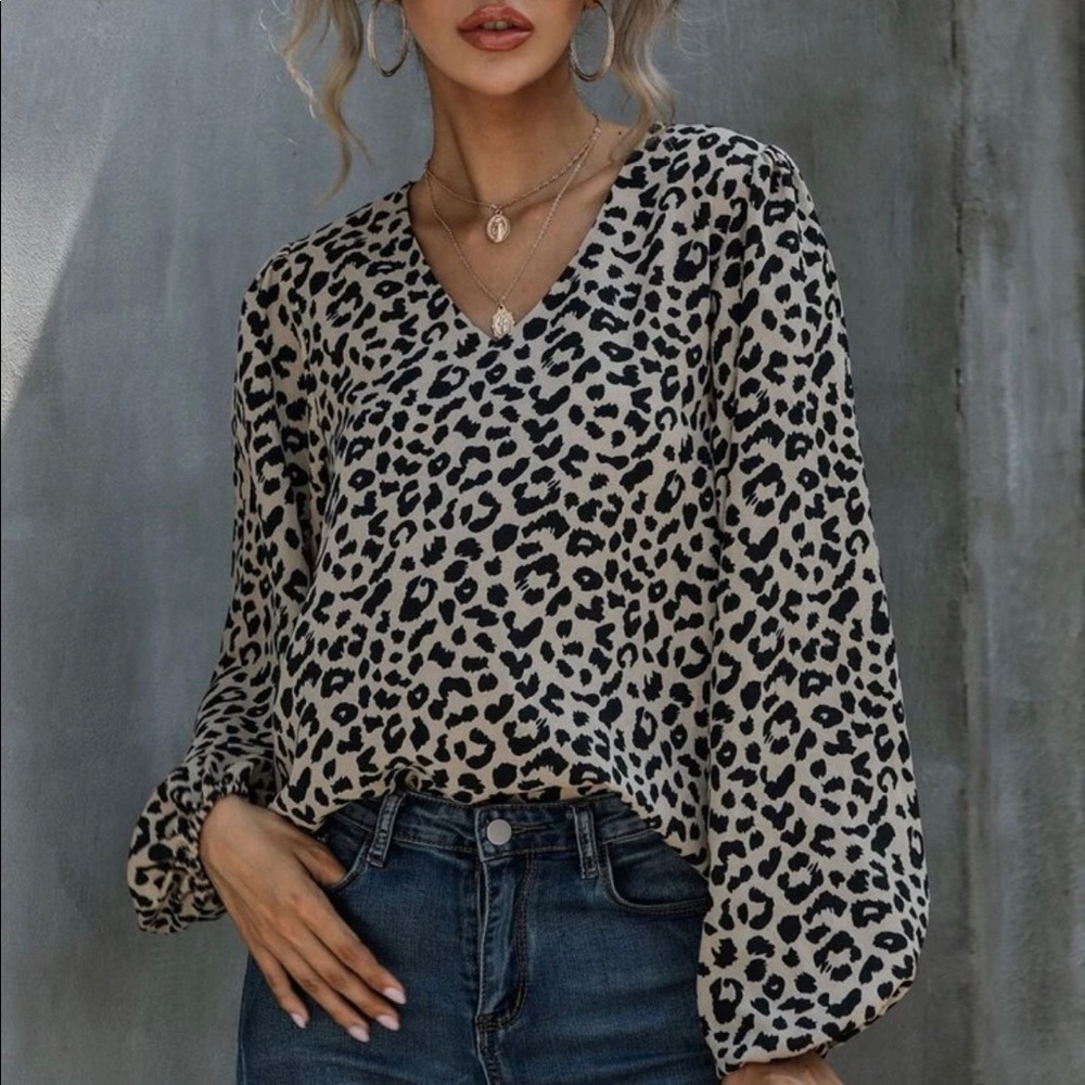 Shein bell long sleeve blouse